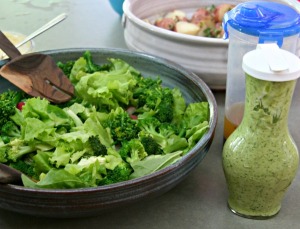salad and dressing