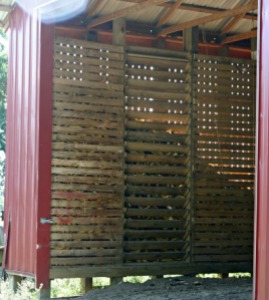 corn crib barn wall