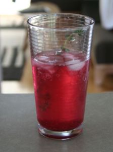 blueberry syrup drink